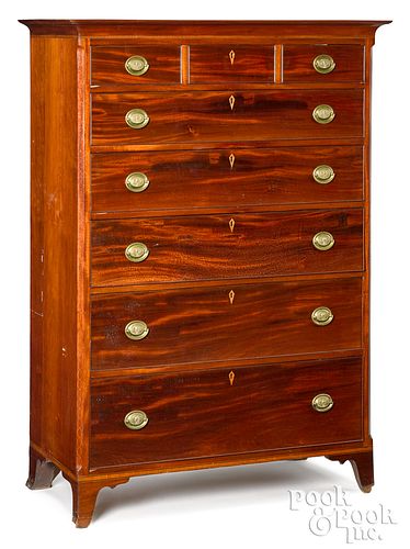 Pennsylvania, Hepplewhite tall chest of drawers
