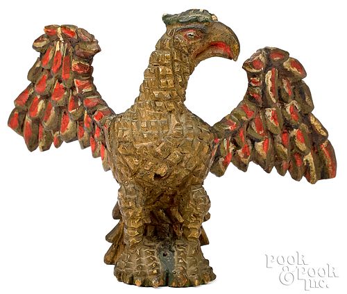 Wilhelm Schimmel carved spread winged eagle