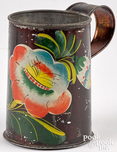 Toleware mug, 19th c.