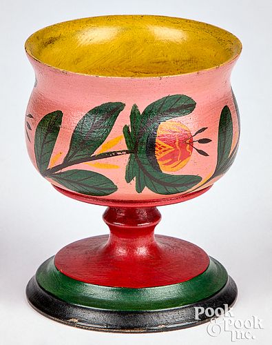 Joseph Lehn turned and painted poplar egg cup