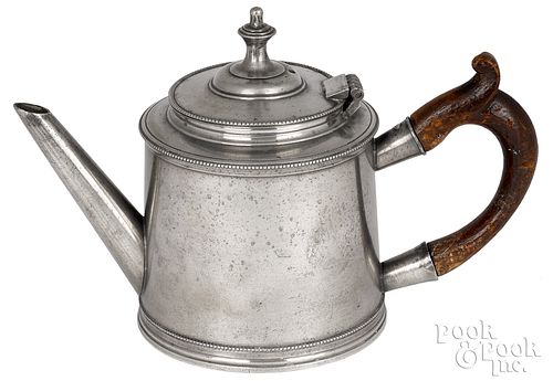 Philadelphia drum shape teapot, ca. 1775