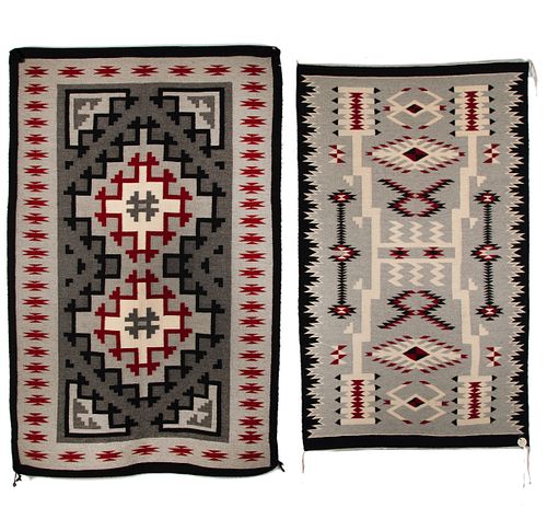 Diné [Navajo], Pair of Textiles, ca. 1970's