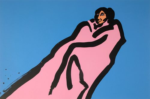 R.C. Gorman, Woman in Pink, 1979