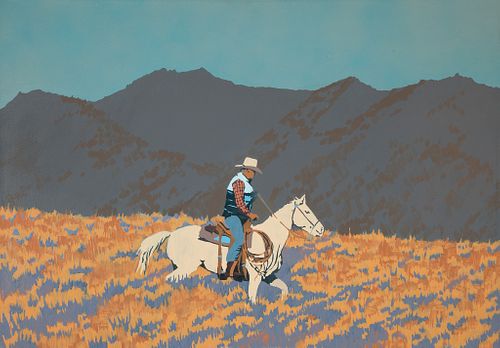 Billy Schenck, Cowboy on Horse, 1979