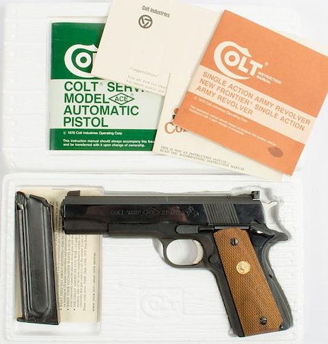 *Colt Ace .22 Caliber Semi-Automatic Pistol 