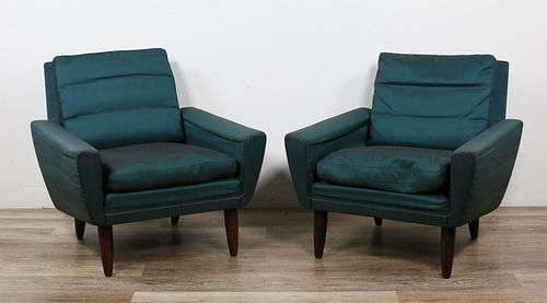 Pair of Georg Thams Danish Modern Lounge Chairs