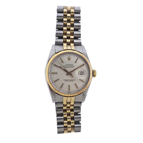 Vintage Rolex Datejust 36mm Two Tone Watch 16013
