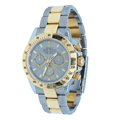 Rolex Daytona 18k Gold Stainless Steel Watch 116523