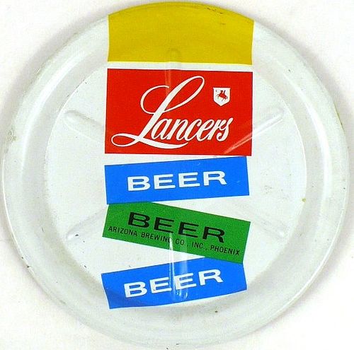 1965 Lancers Beer Tin Coaster Phoenix, Arizona