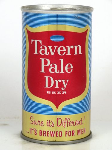1965 Tavern Pale Dry Beer 12oz T129-33 Ring Top Chicago, Illinois