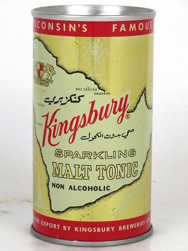 1973 Kingsbury Brew Malt Tonic 12oz 88-19 Flat Top Sheboygan, Wisconsin