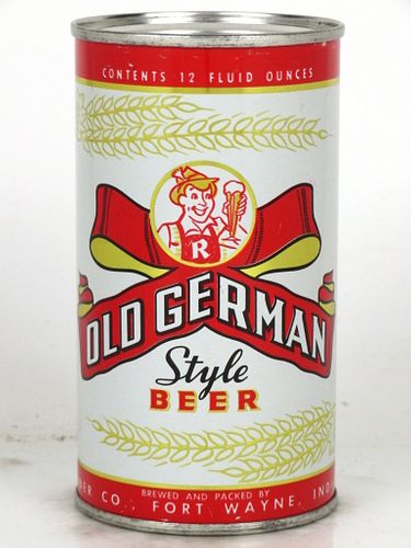 1962 Old German Beer 12oz 106-25 Flat Top Fort Wayne, Indiana