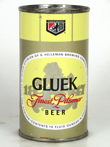 1965 Gluek Beer 12oz 70-15 Flat Top La Crosse, Wisconsin