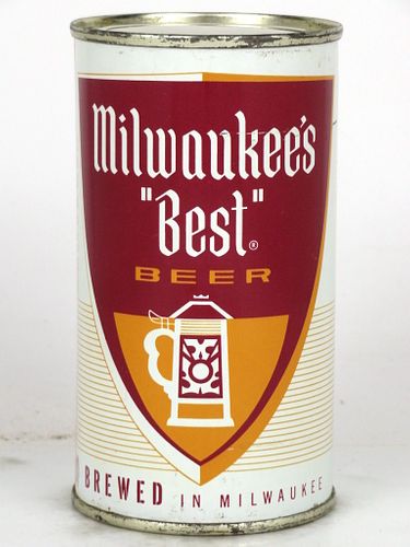 1961 Milwaukee's "Best" Beer 12oz 100-08.1 Flat Top Milwaukee, Wisconsin