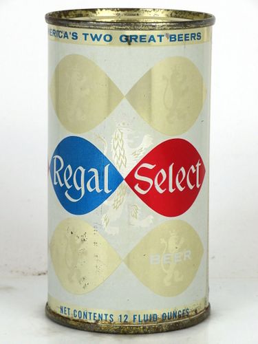1962 Regal Select Beer 12oz 121-18.2 Flat Top Los Angeles, California