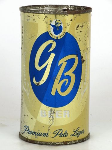 1960 GB Beer 12oz 67-38 Flat Top Los Angeles, California