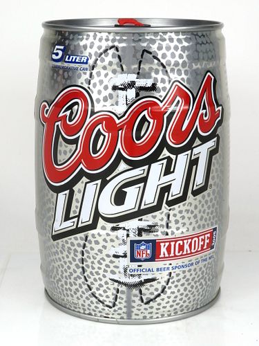 2008 Coors Light Beer NFL Kickoff 5 Liters Unpictured. Golden, Colorado