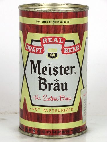 1960 Meister Bräu Draft Beer 12oz 99-05.2 Flat Top Chicago, Illinois