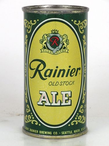 1960 Rainier Old Stock Ale 11oz 118-06 Flat Top Seattle, Washington