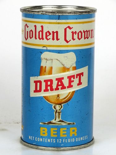 1965 Golden Crown Draft Beer 12oz T70-05v1 Flat Top Los Angeles, California