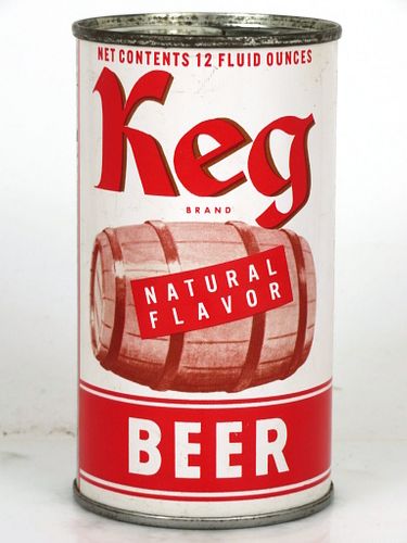1958 Keg Beer 12oz 87-25 Flat Top Los Angeles, California