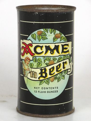 1947 Acme Beer 12oz 28-25 Flat Top Los Angeles, California