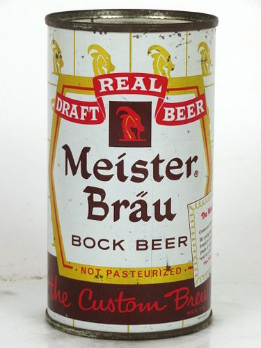 1958 Meister Bräu Draft Bock Beer 12oz 99-04 Flat Top Chicago, Illinois