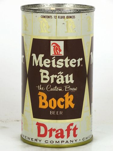 1958 Meister Bräu Draft Bock Beer 12oz Unpictured. Flat Top Chicago, Illinois