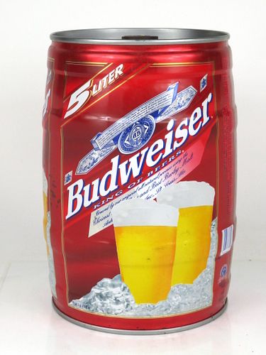 1998 Budweiser Beer 5 Liters Unpictured. Saint Louis, Missouri