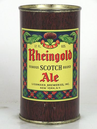 1950 Rheingold Scotch Ale 12oz 123-26 Flat Top New York (Brooklyn), New York