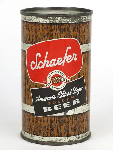 1952 Schaefer Golden Beer 12oz 128-07 Flat Top Brooklyn, New York