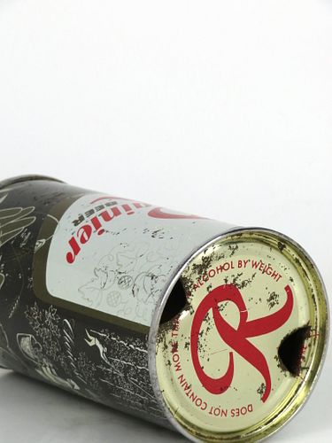1956 Rainier Jubilee Beer "Choicest Ingredients" (Hand) Black 12oz Flat Top Spokane, Washington