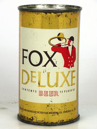 1956 Fox DeLuxe Beer 12oz 65-08 Flat Top Waukesha, Wisconsin