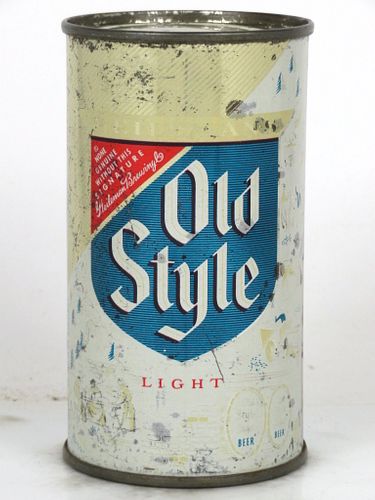 1958 Old Style Light Beer 12oz 108-18 Flat Top La Crosse, Wisconsin