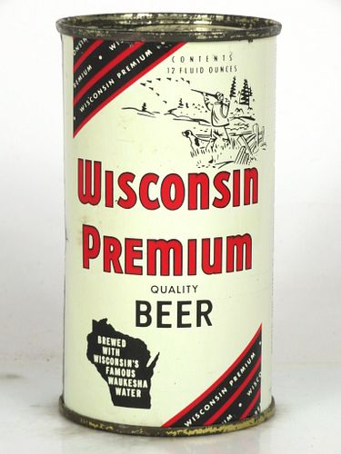 1957 Wisconsin Premium Quality Beer 12oz 146-27.2 Flat Top Waukesha, Wisconsin