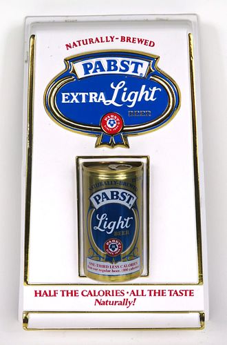 1976 Pabst Extra Light Beer Can Glorifier Sign Milwaukee, Wisconsin
