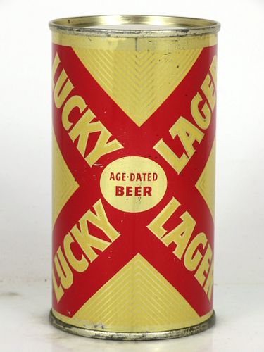 1956 Lucky Lager Beer 12oz 93-18.0 Flat Top San Francisco, California