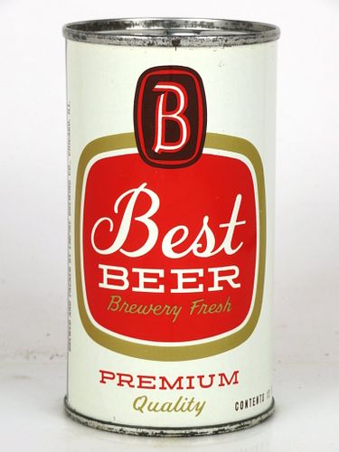 1957 Best Beer 12oz 36-27.3 Flat Top Chicago, Illinois