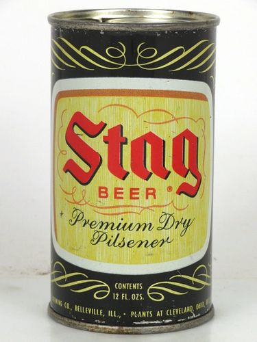 1955 Stag Beer 12oz 135-20.2 Flat Top Belleville, Illinois