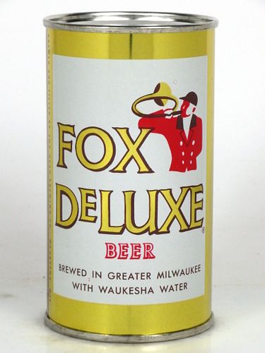 1960 Fox DeLuxe Beer 12oz 65-21V Flat Top Waukesha, Wisconsin