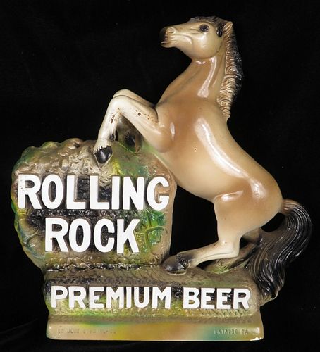 1958 Rolling Rock Beer Plaster Horse Latrobe, Pennsylvania