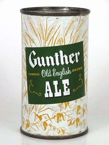 1954 Gunther Old English Ale 12oz 78-17 Flat Top Baltimore, Maryland