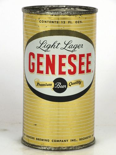 1962 Genesee Light Lager Beer 12oz 68-35 Flat Top Rochester, New York