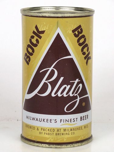 1957 Blatz Bock Beer 12oz 39-23 Flat Top Milwaukee, Wisconsin