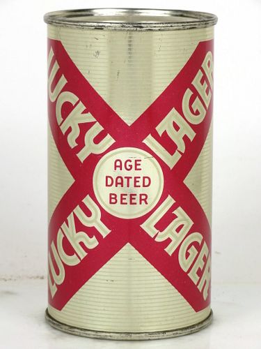 1954 Lucky Lager Beer 12oz 92-26.2 Flat Top Azusa, California