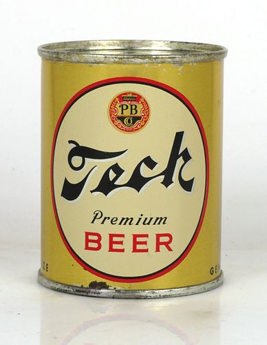1960 Tech Premium Beer 8oz 242-20 Bank Top Pittsburgh, Pennsylvania
