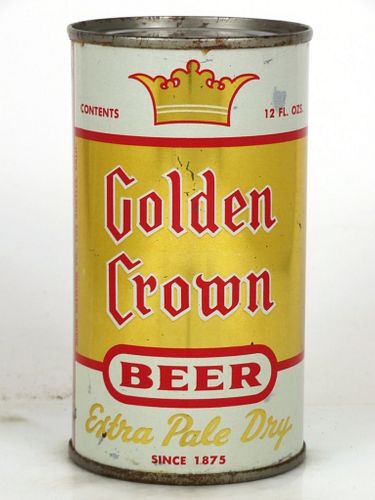 1958 Golden Crown Beer 12oz 72-34.2.2 Flat Top Los Angeles, California