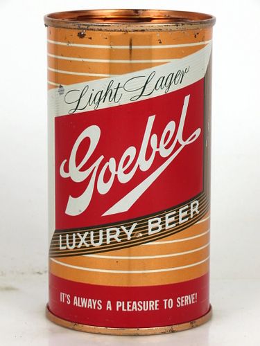 1953 Goebel Light Lager Luxury Beer 12oz 71-07 Flat Top Detroit, Michigan