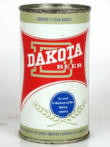 1959 Dakota Beer 12oz 53-04.1 Flat Top Bismarck, North Dakota