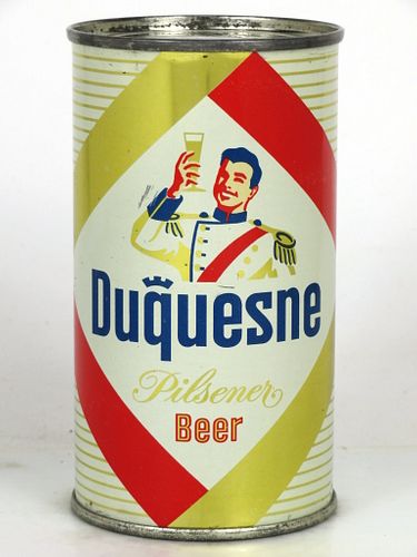 1958 Duquesne Pilsener Beer 12oz 57-12 Flat Top Pittsburgh, Pennsylvania